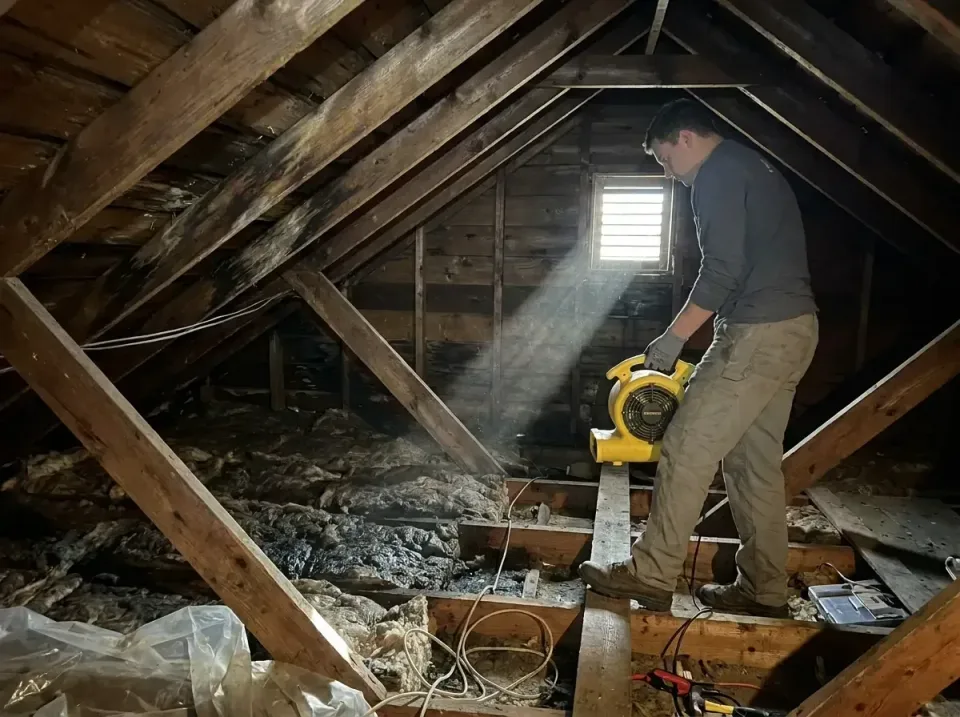 attic-water-damage-drying-proc-007 — frequently asked questions, Emergency Water Extraction & 24/7 Flood Response in Downers…